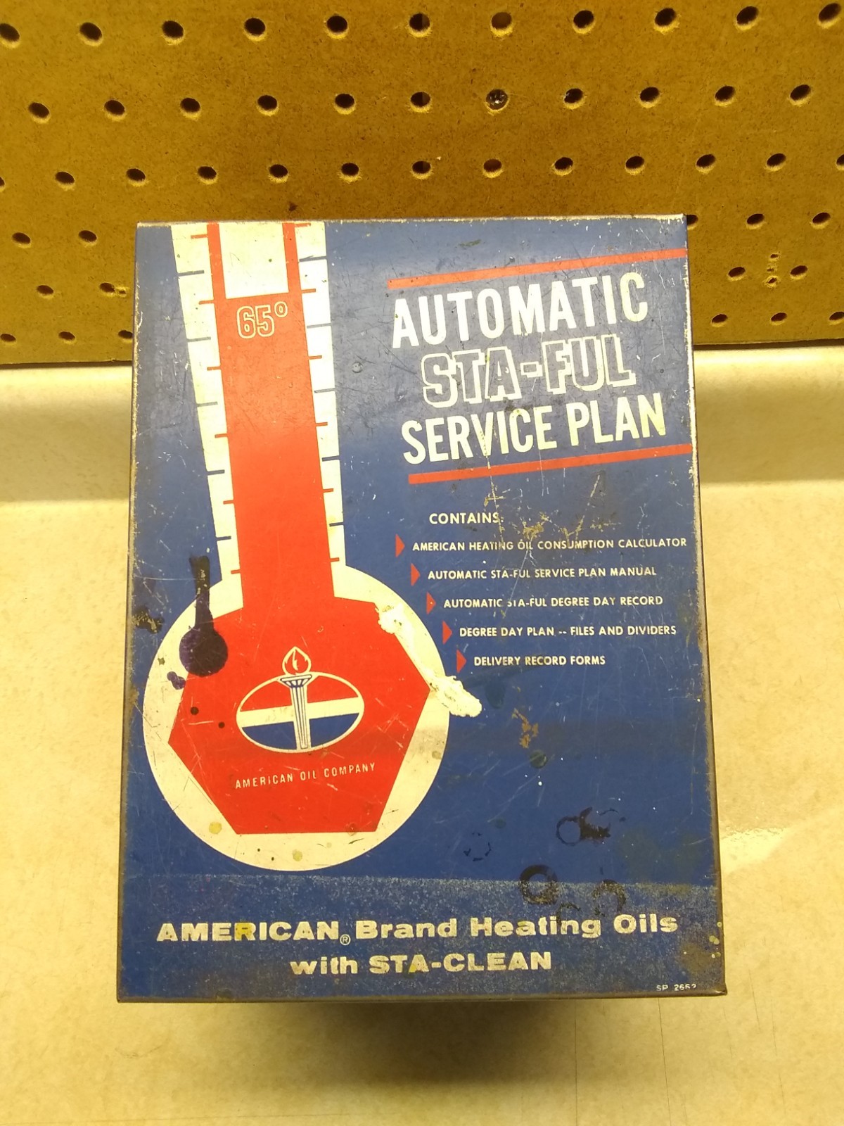 VTG AMOCO American Heating Oil STA-FUL Service Plan Metal Box, USA OIL VTG AMOCO American Heating Oil STA-FUL Service Plan Metal Box, USA OIL