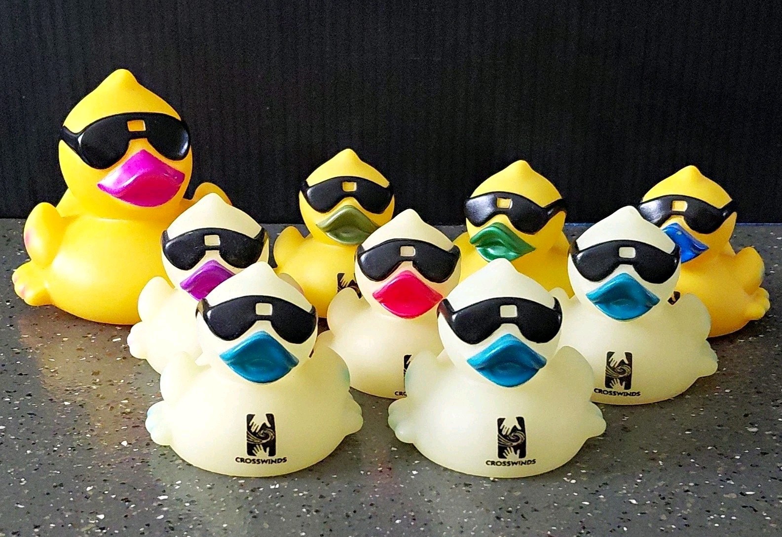 Lot of 9 Vintage 1996 Derby Ducks Great Brevard Duck Race Crosswinds Florida