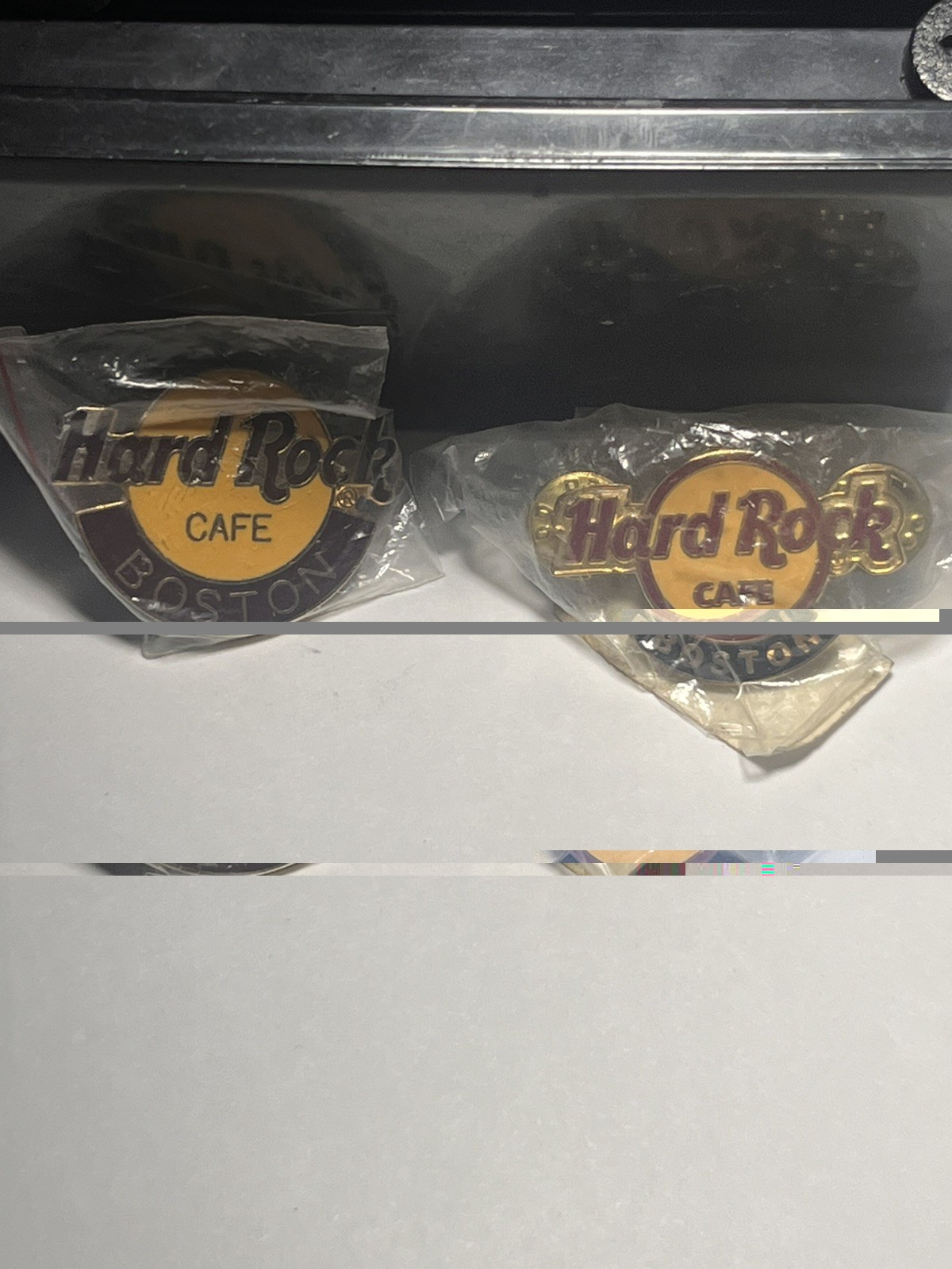 Vintage Hard Rock Cafe Boston Pin Magnet Set Deadstock Sealed HRC Memorabilia
