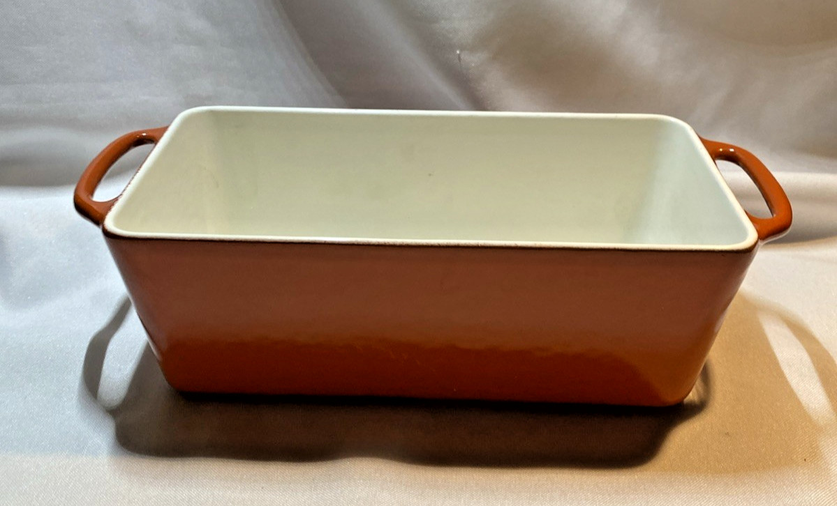 Copco Denmark Loaf Pan Cast Iron Enamelware Burnt Orange Enamel/Free Shipping