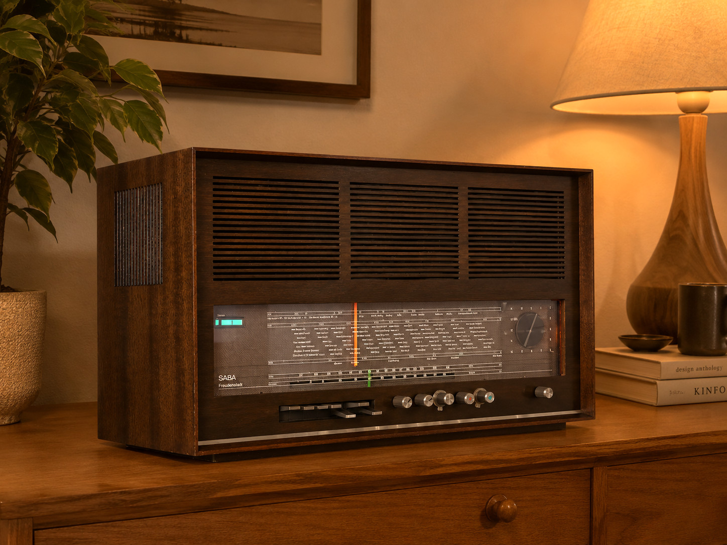 SABA TUBERADIO, FREUDENSTADT 18 STEREO MODEL. ONE YEAR WARRANTY (WATCH VIDEO)
