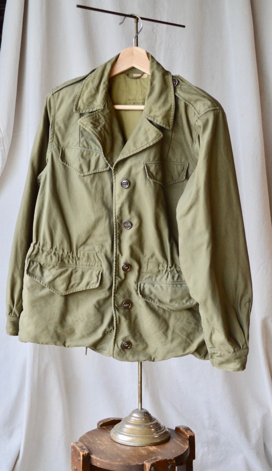 Vintage 1940's WWII M-1943 Women's field jacket WAC Named