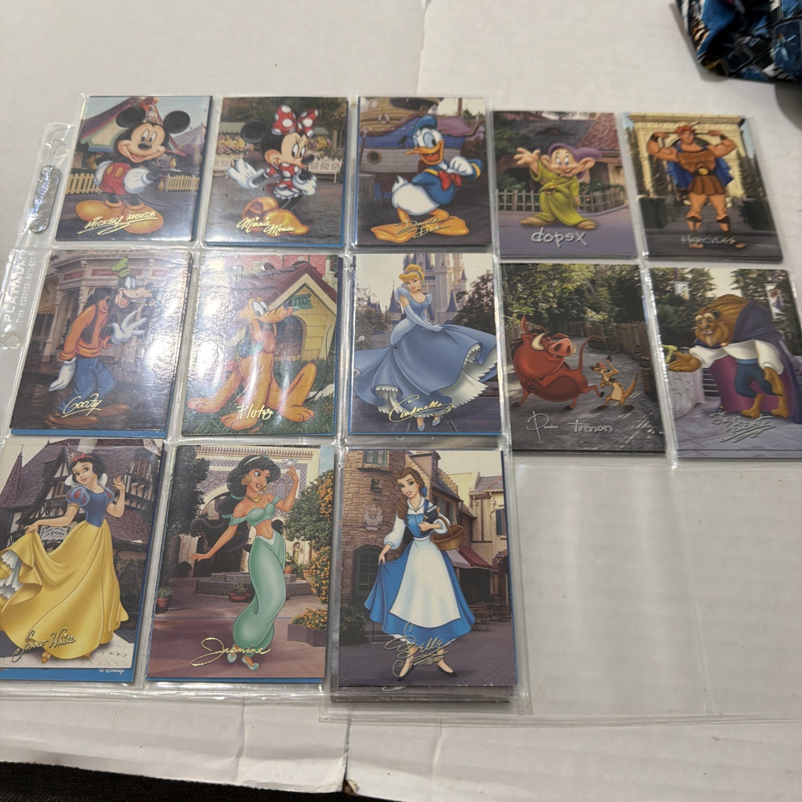 WDW Full 25 Card Set 2001 Walt Disney World Signature Series Cards GOLD SILVER