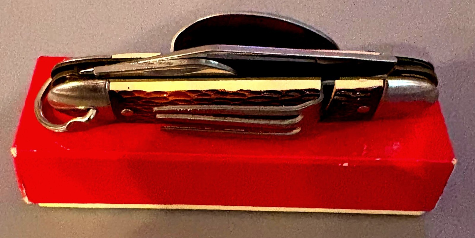 Colonial Prov. USA Stainless Survivor\'s Knife-Fork & Spoon Original Box