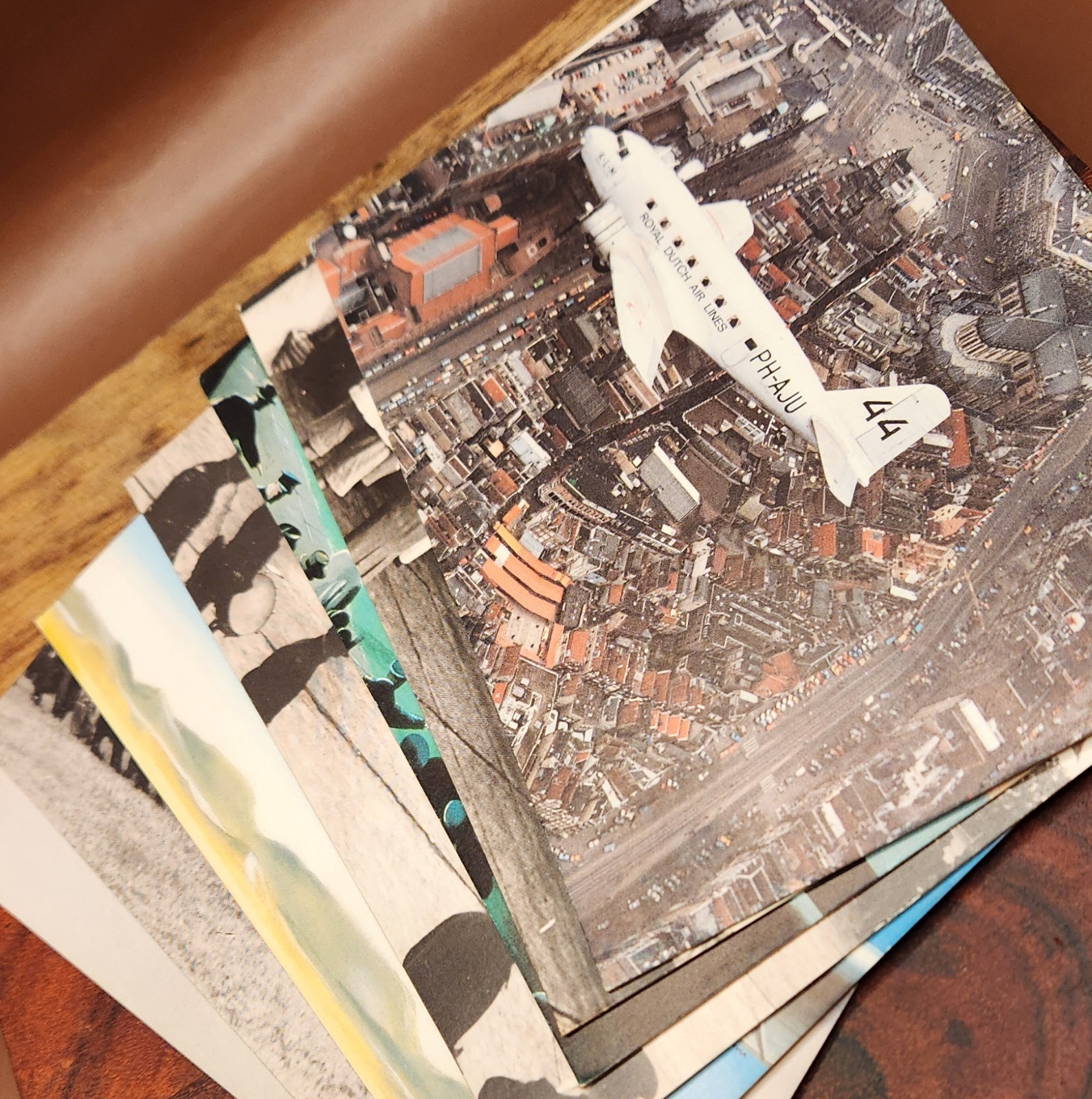 Vintage 1984 Uiver Memorial Flight KLM DC-2 Postcard Set of 7 PH-AJU