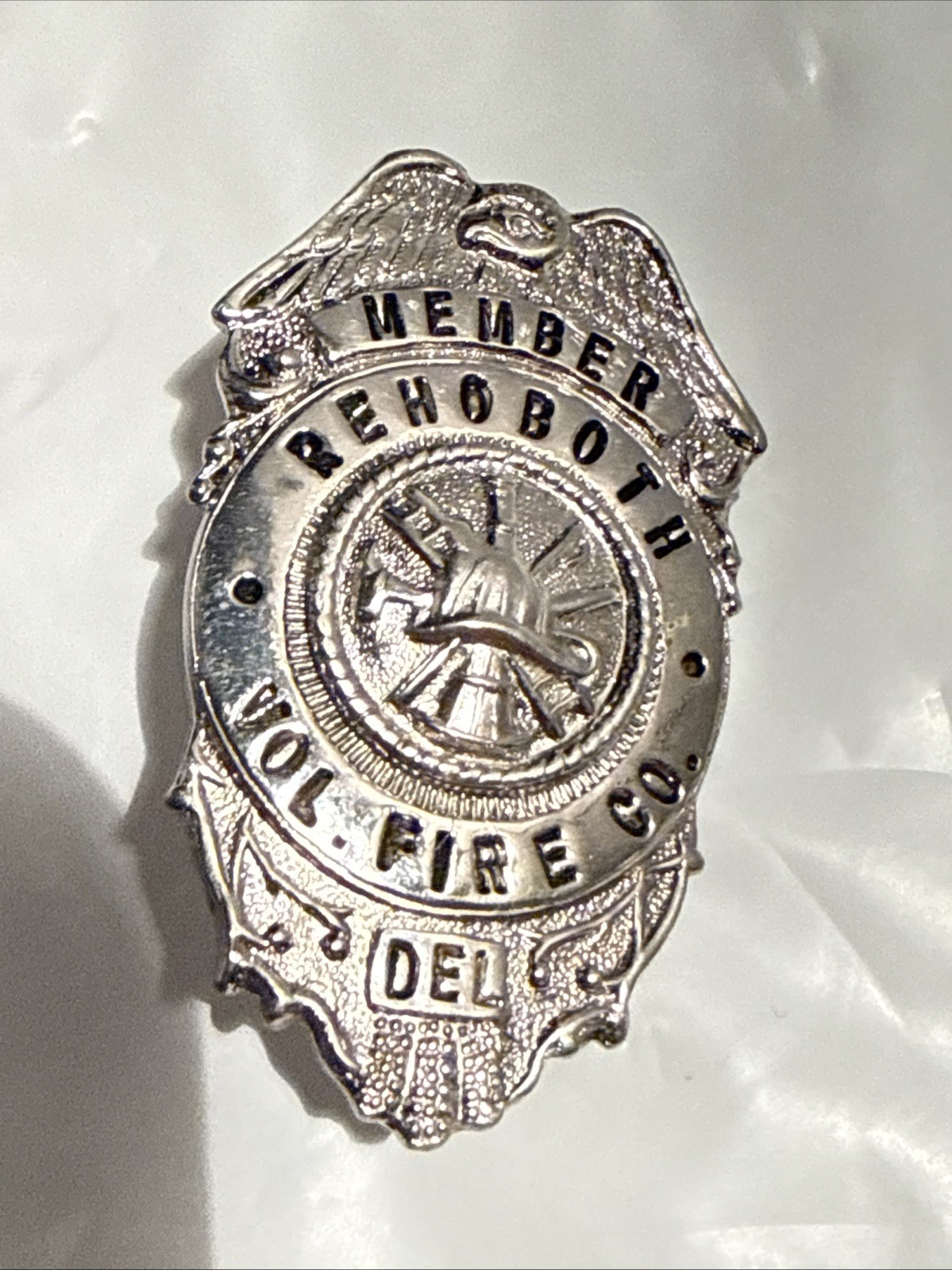 Vtg Rehoboth Beach Delaware Volunteer Fire Company badge