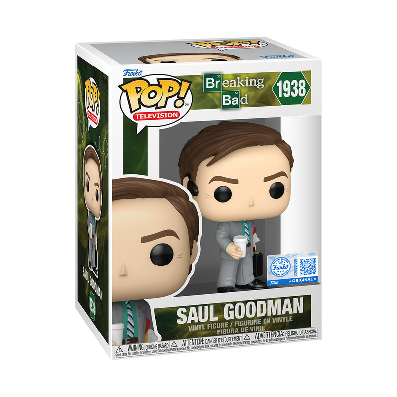 Funko POP Breaking Bad Saul Goodman Exclusive Figure 1938 + Protector Funko POP Breaking Bad Saul Goodman Exclusive Figure 1938 + Protector