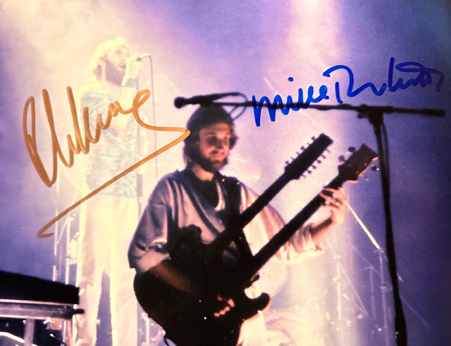 GENESIS Signed (Phil Collins, Mike Rutherford) 8x10