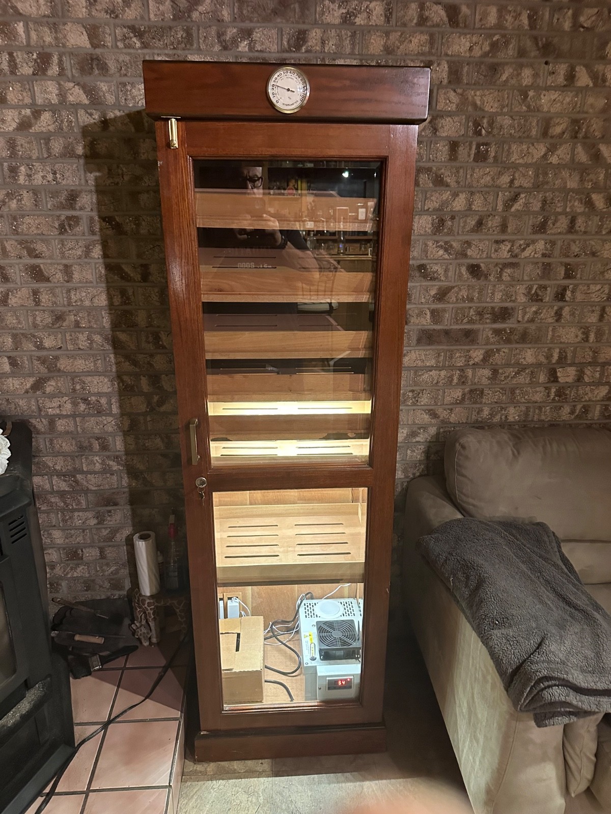 6 Feet tall Wooden cabnet Cigar humidor
