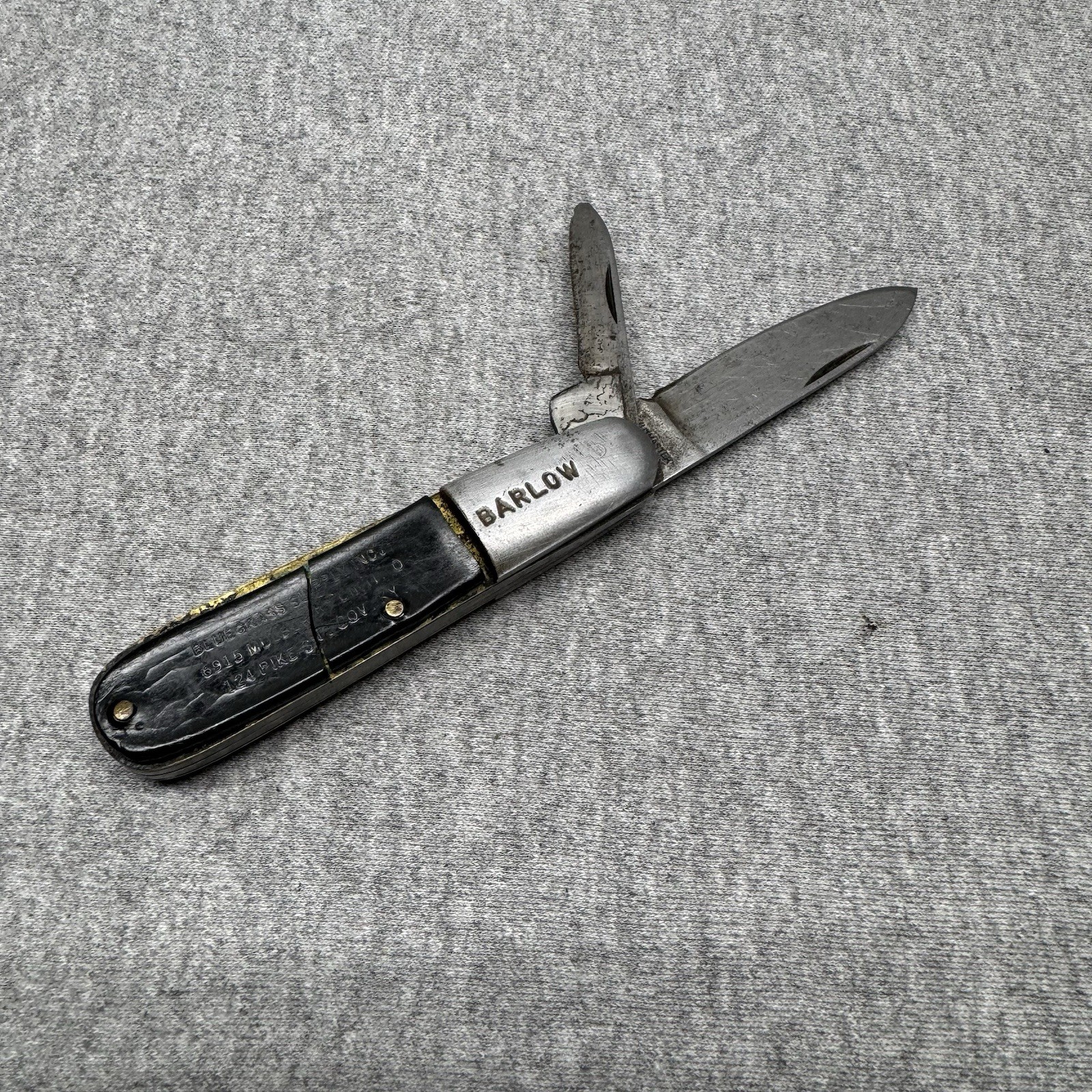 Vintage Kutmaster 50\'s Barlow Knife Wadsworth Electric Covington KY Ad Knife