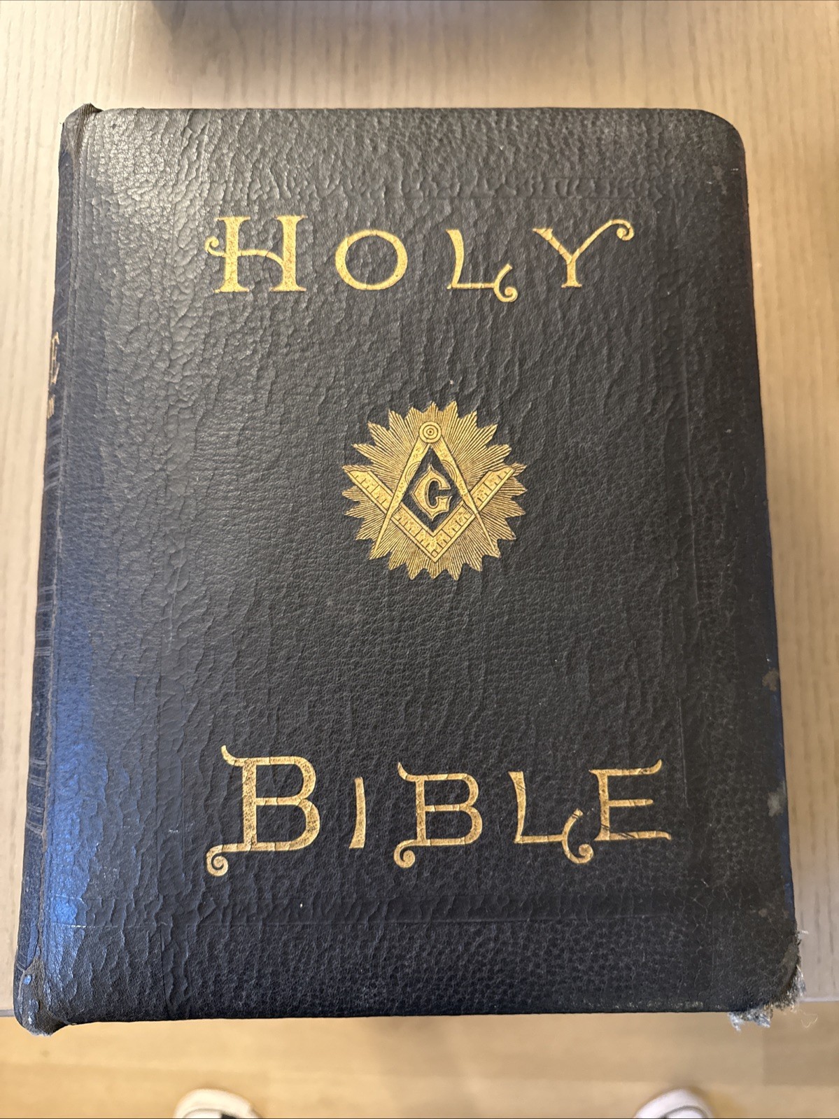 Masonic Holy Bible Combination Edition Super Old And Very Heavy ￼￼