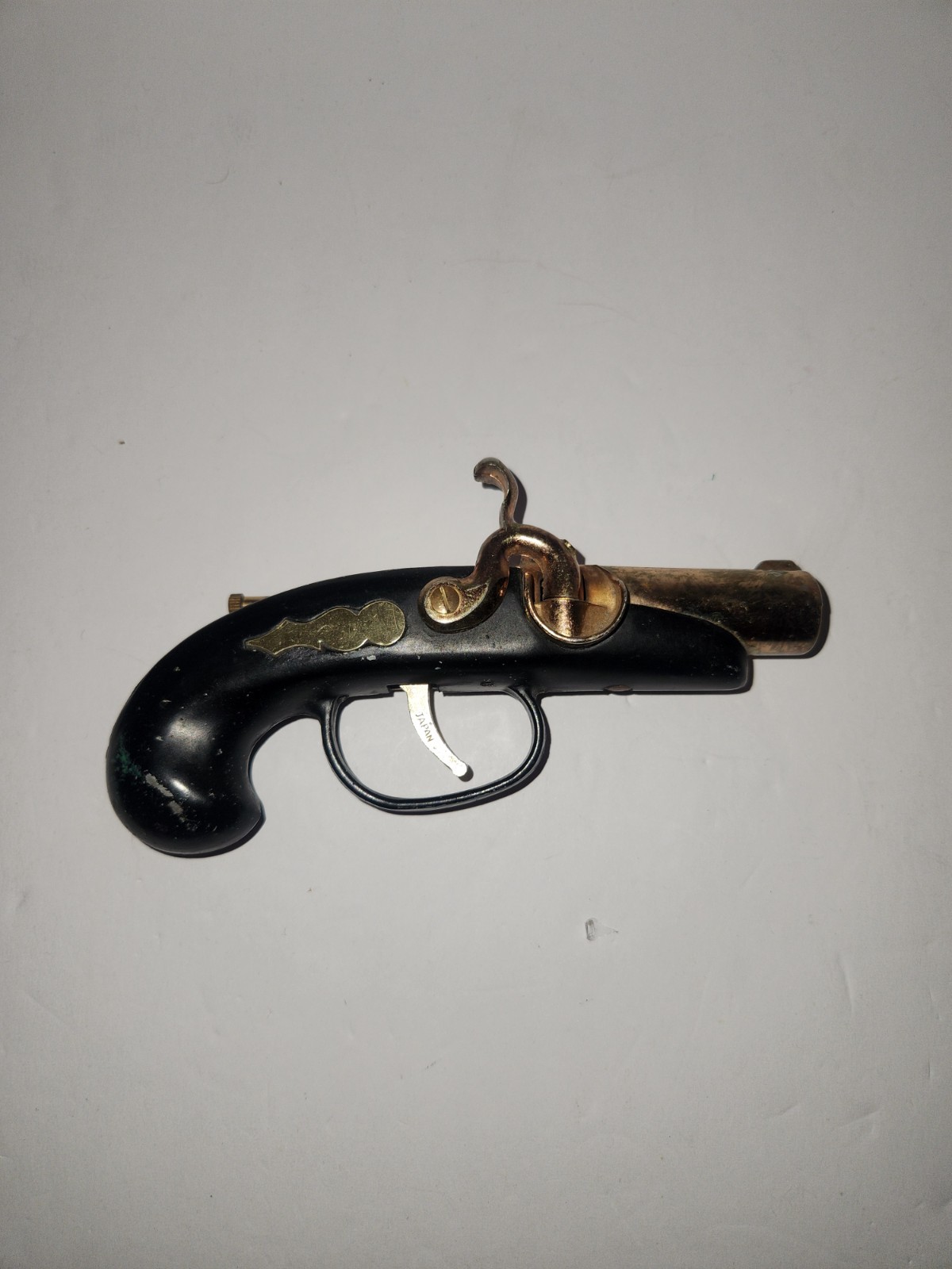 Vintage 60'S Flintlock Pistol Shaped Cigarette Lighter 5.5