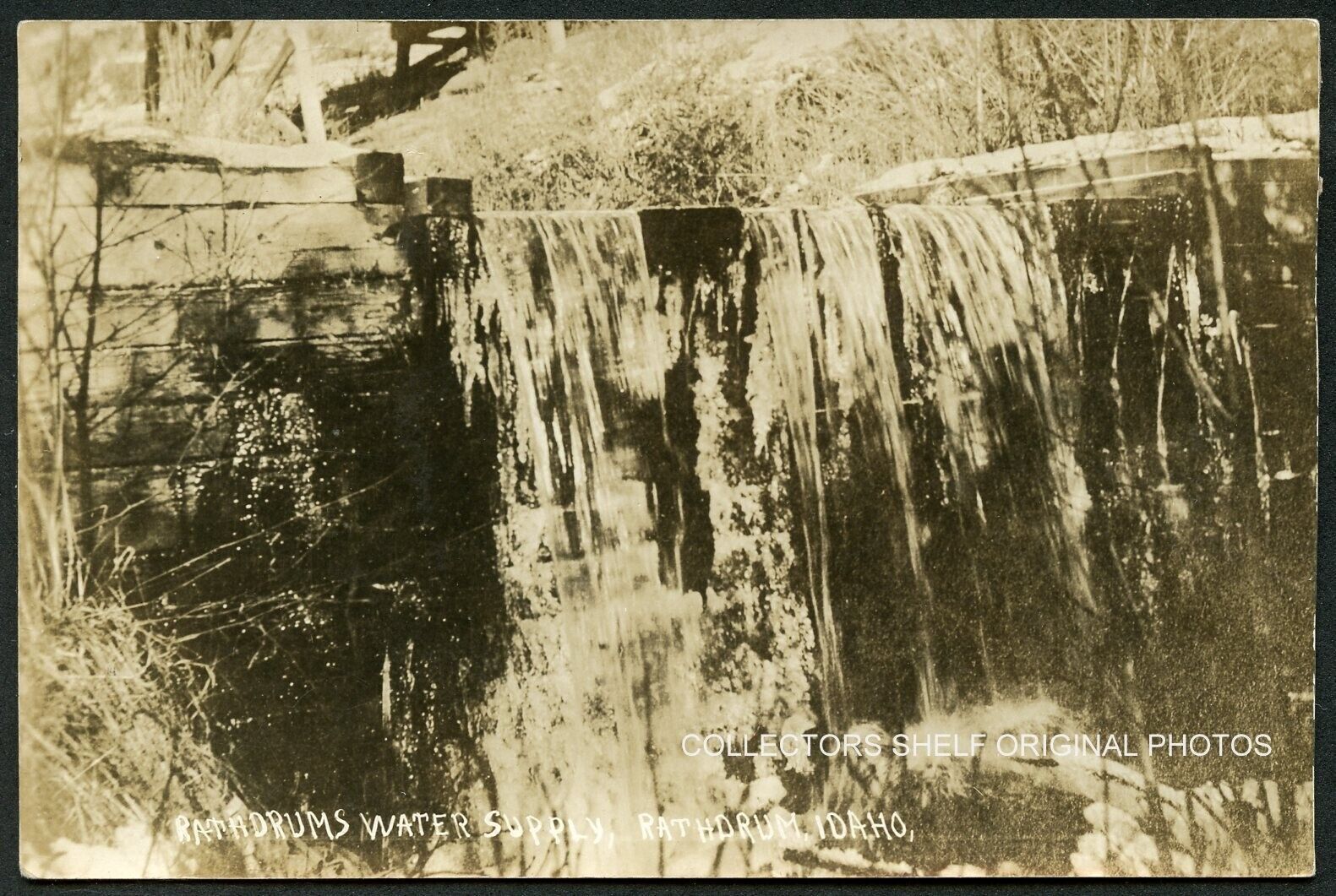 RATHDRUM IDAHO WATER SUPPLY - 1910s RPPC RP PHOTO POSTCARD