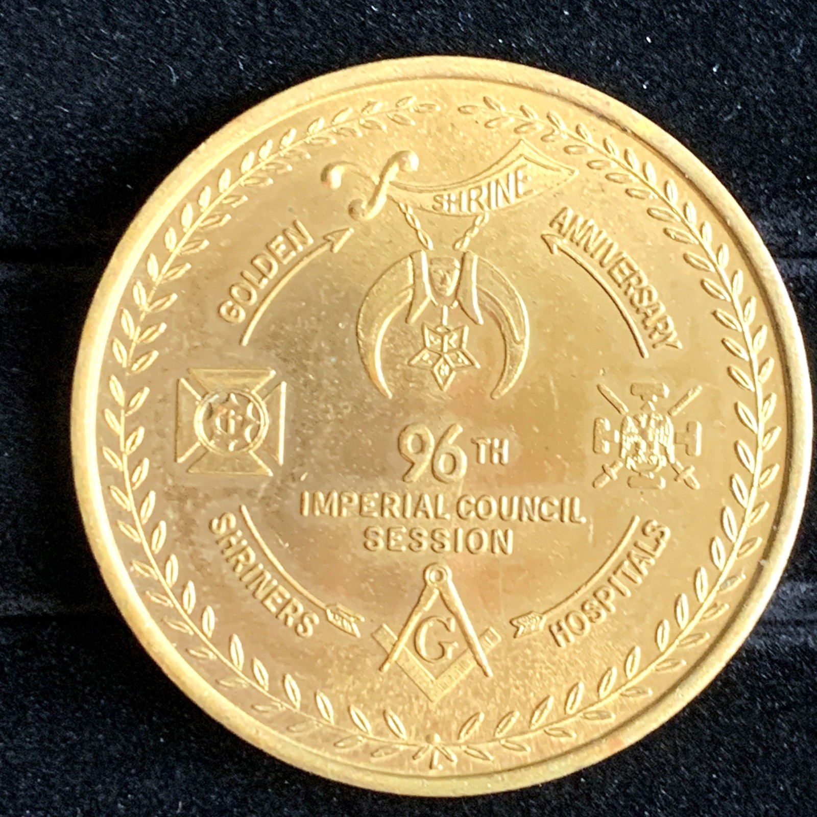 1970 Shriners Hospitals 96th Imperial Council Session Indiana Token Coin Masonic