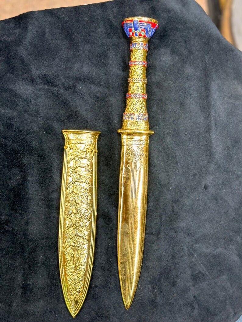Rare Antiquities Amazing Pharaonic Dagger of King Tutankhamun Unique Egyptian BC
