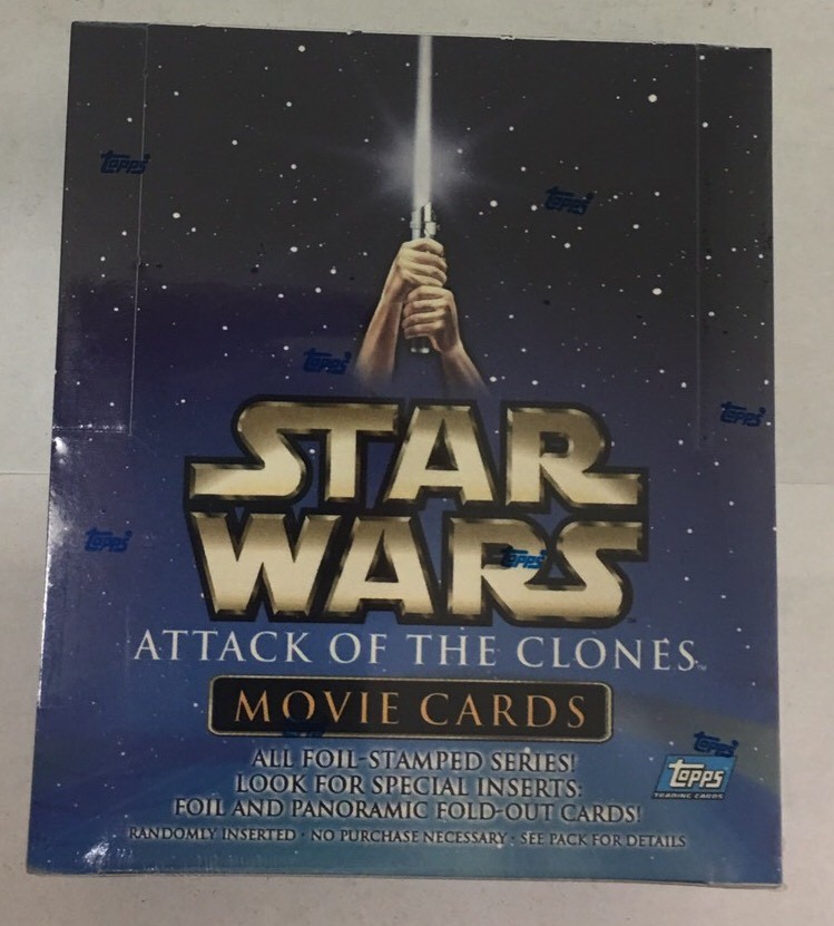 Topps Star Wars Attack of the Clones Movie Cards Factory Sealed Box Topps Star Wars Attack of the Clones Movie Cards Factory Sealed Box