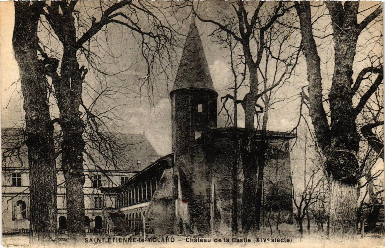 Old postcard AK St-ÉTIENNE Le Molard Chateau de la Bastie (687971)