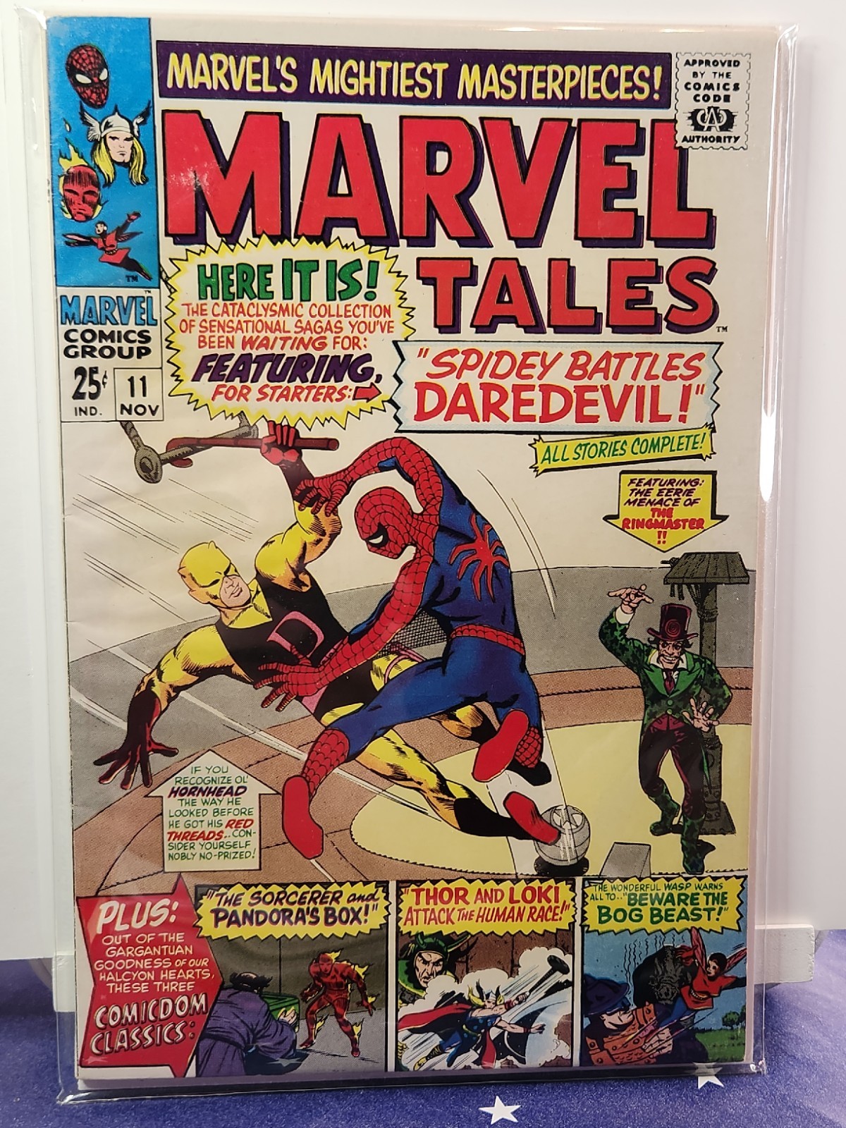Marvel Tales #11 1967 Stan Lee SpiderMan Battles Daredevil