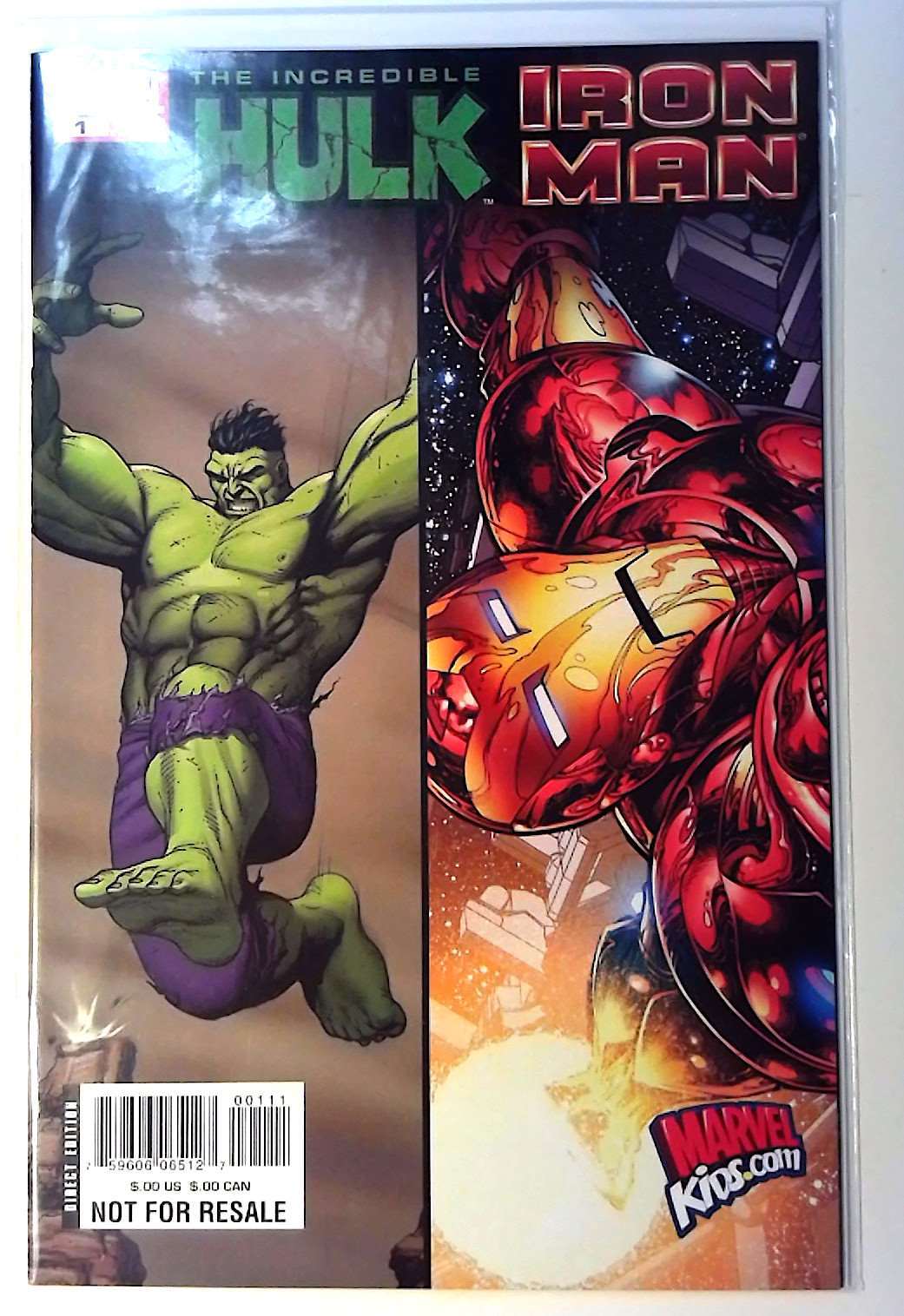 Iron Man/Hulk Sampler #1 Marvel (2008) NM Not For Resale 1st Print Comic Book