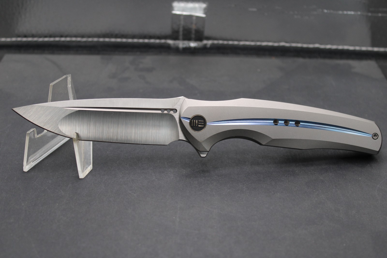 WE Knife 601X  WE012J-2 Limited 85/150 Satin CPM 20CV Blade Titanium Handle