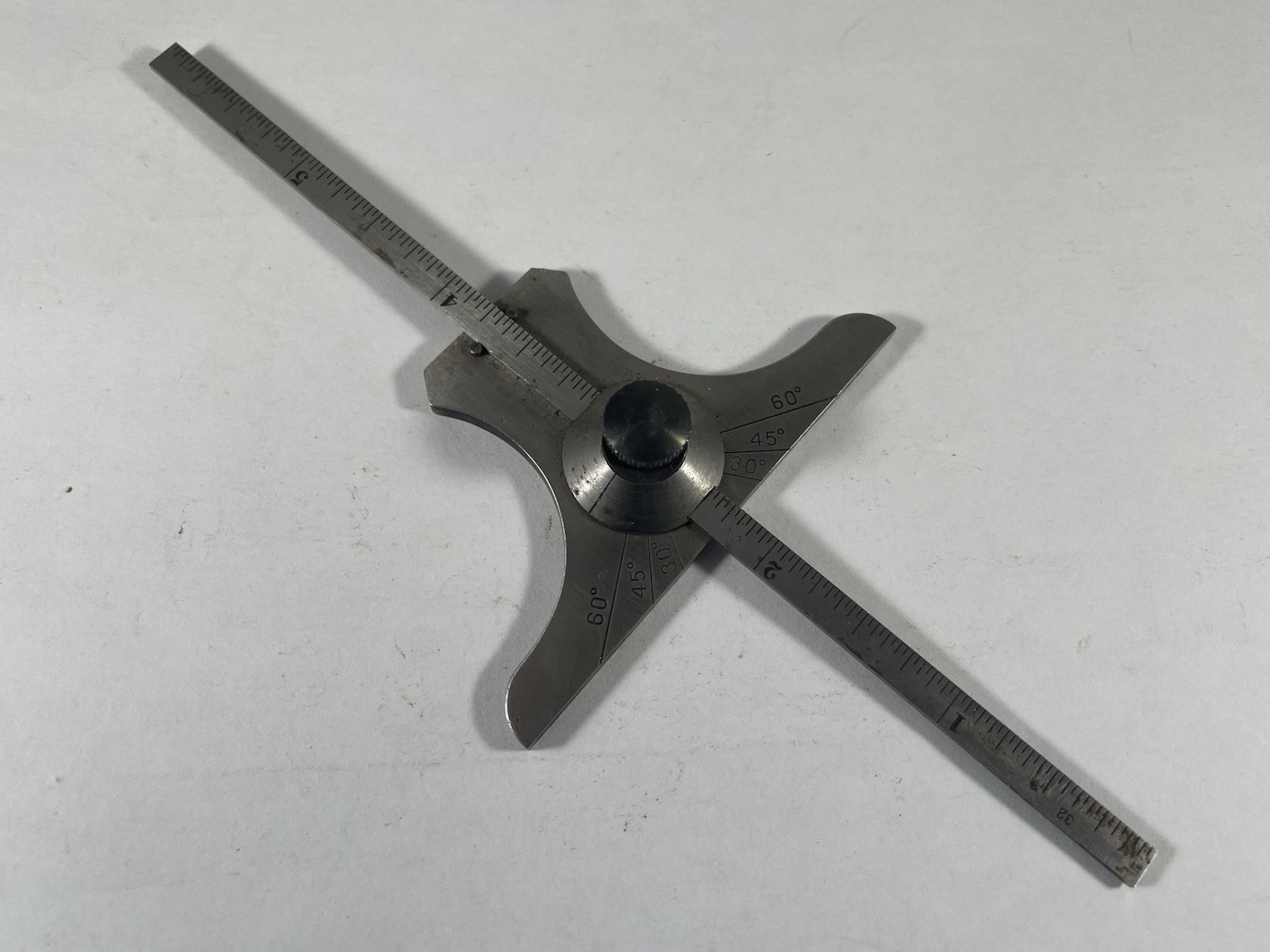 Vintage L. S. Starrett Co. No. 236 Angle & Depth Gauge Machinist Tool USA