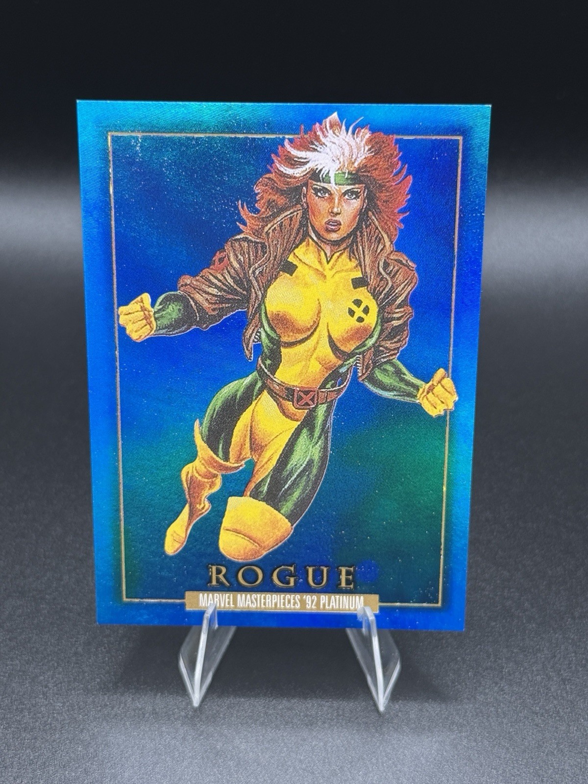 Rogue 2024 Marvel Masterpieces 1992 Platinum Blue PMG /50