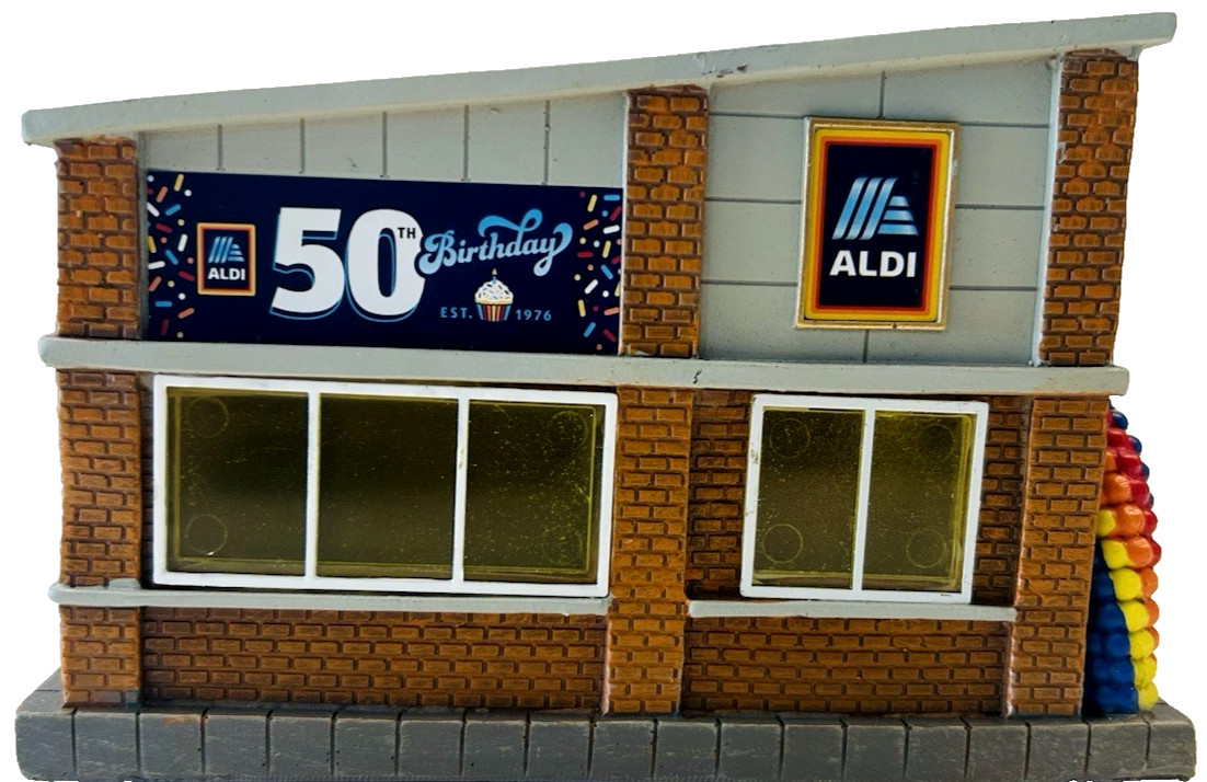 Aldi 50th Birthday Store Light Up NEW Limited Edition Ballon Arch Logo