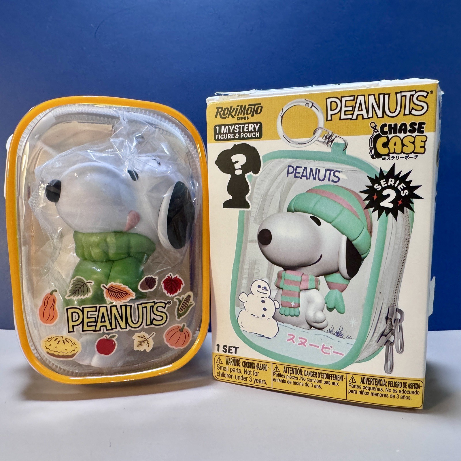 Peanuts Wave 2 Rokimoto Chase Case Snoopy & Autumn Pouch Green Sweater 1/6