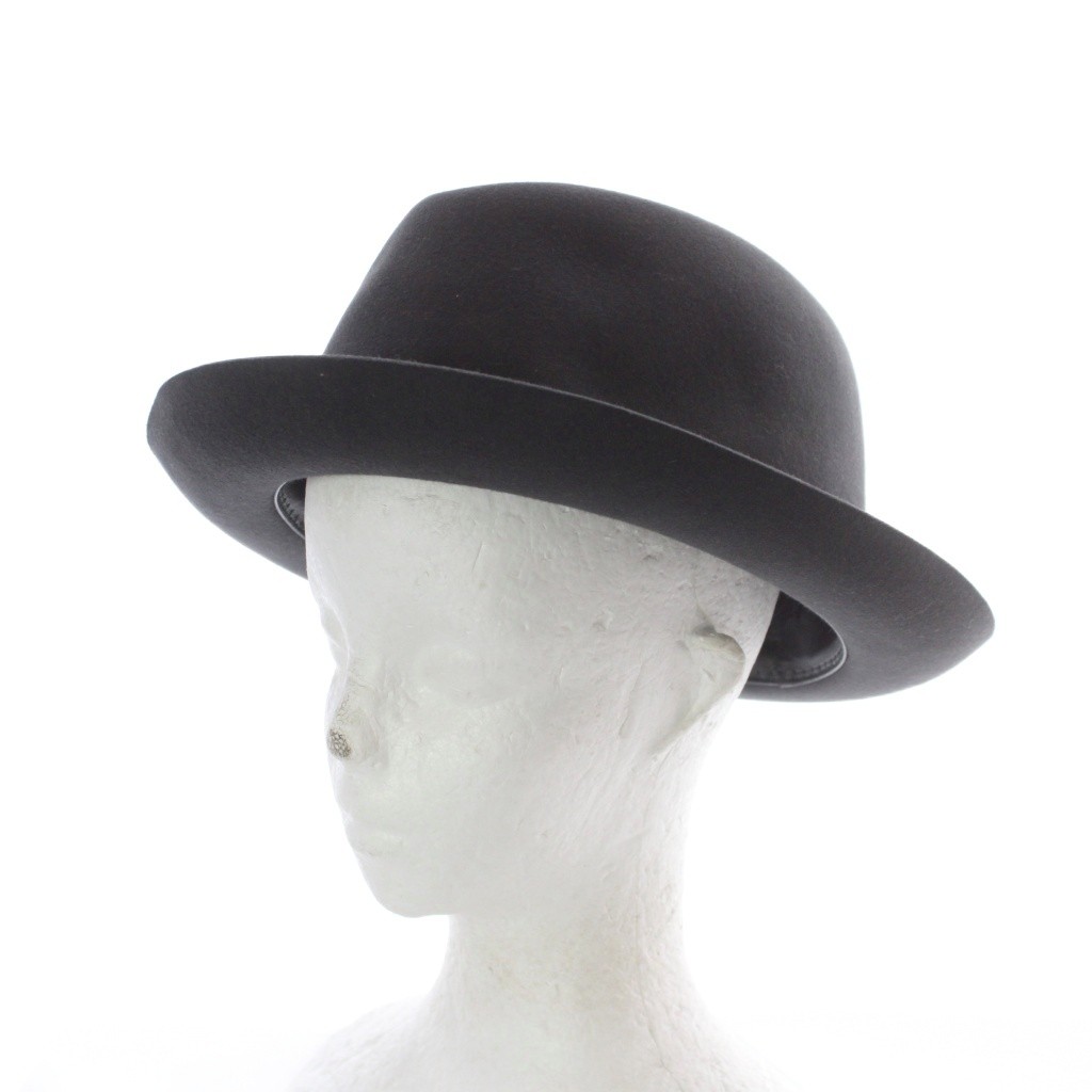 Borsalino Wool Fedora Hat Charcoal Gray Men\'s 6cm Brim Size 605cm (Ages 14+)