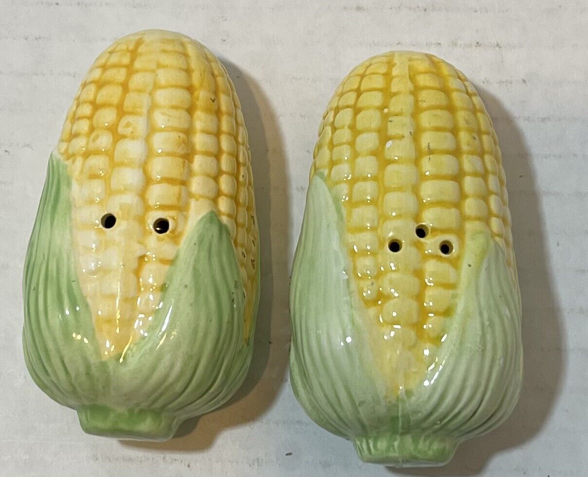 Vintage Corn On The Cob Salt And Pepper Shakers