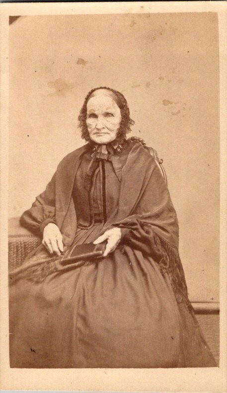 Watertown, NY, Clarinda Fox, IDed on Back, CDV Photo, c1860s  #5039