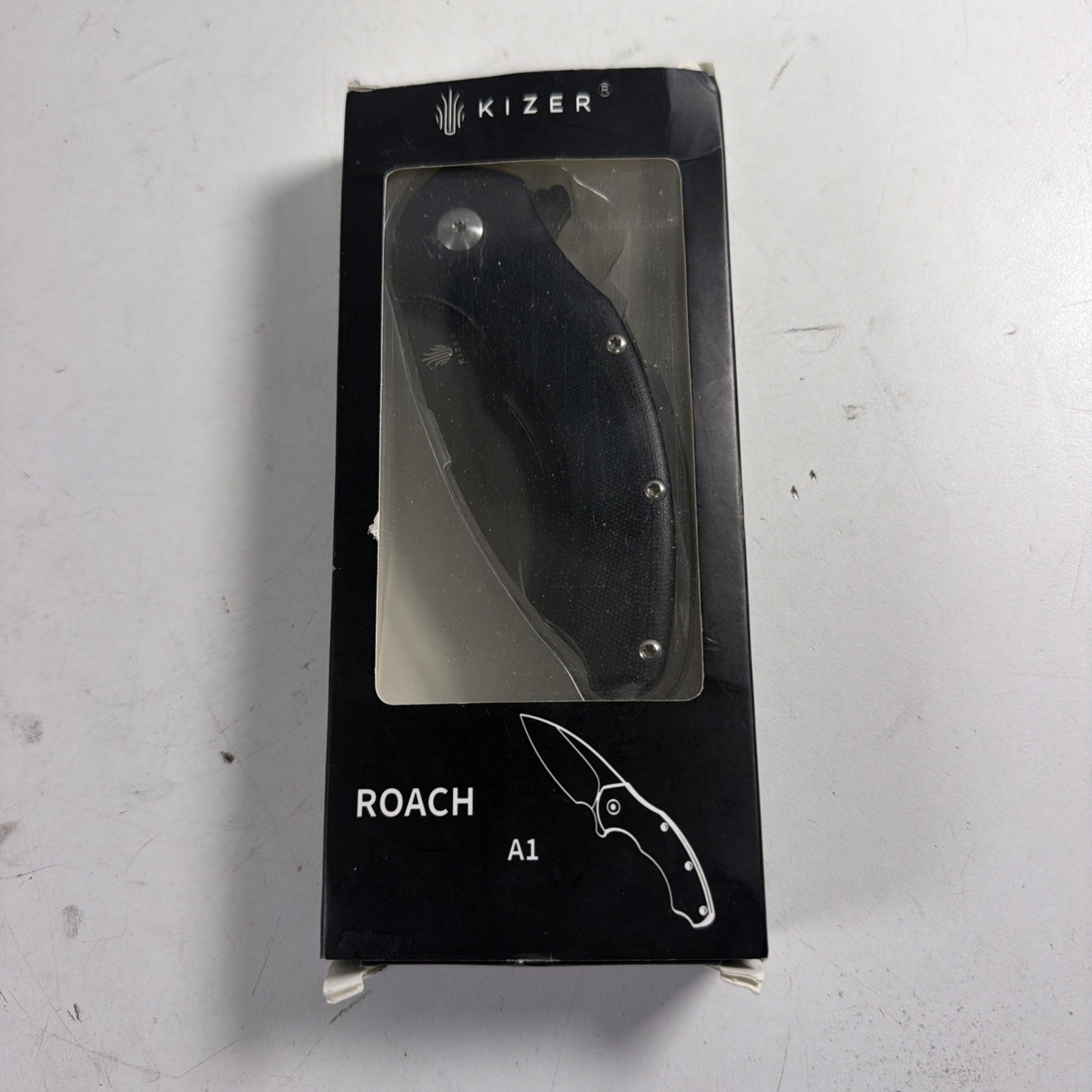 Kizer Roach A1 Knife Black on Black V4477A1