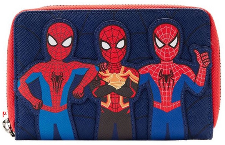 Loungefly Marvel Spider Man Way Home Peter Parker Trio Portrait Wallet Exclusive
