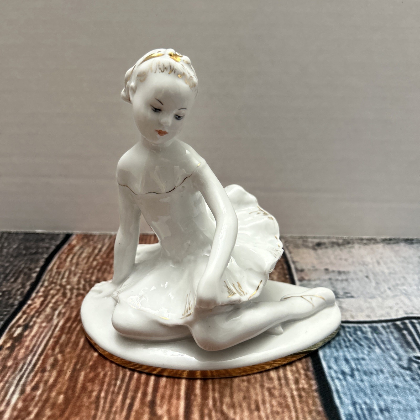 Mashenka porcelain figurine ballet dancer LFZ USSR ballerina vintage