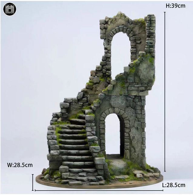 1/12 MMMTOYS Tower of Disorder: Ruins Stairs Detachable Scene Platform