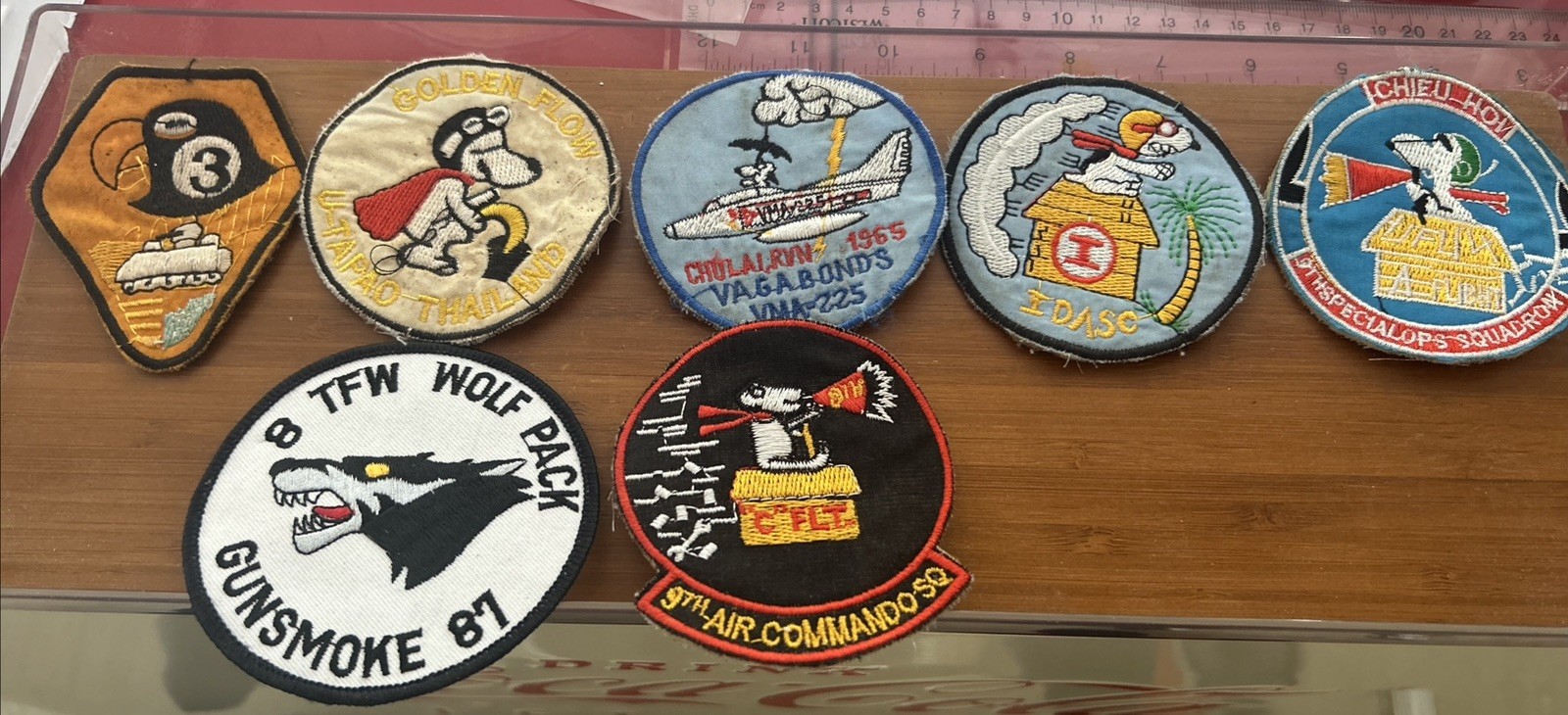 Lot of (7) Seven Vintage Vietnam War US Patches 