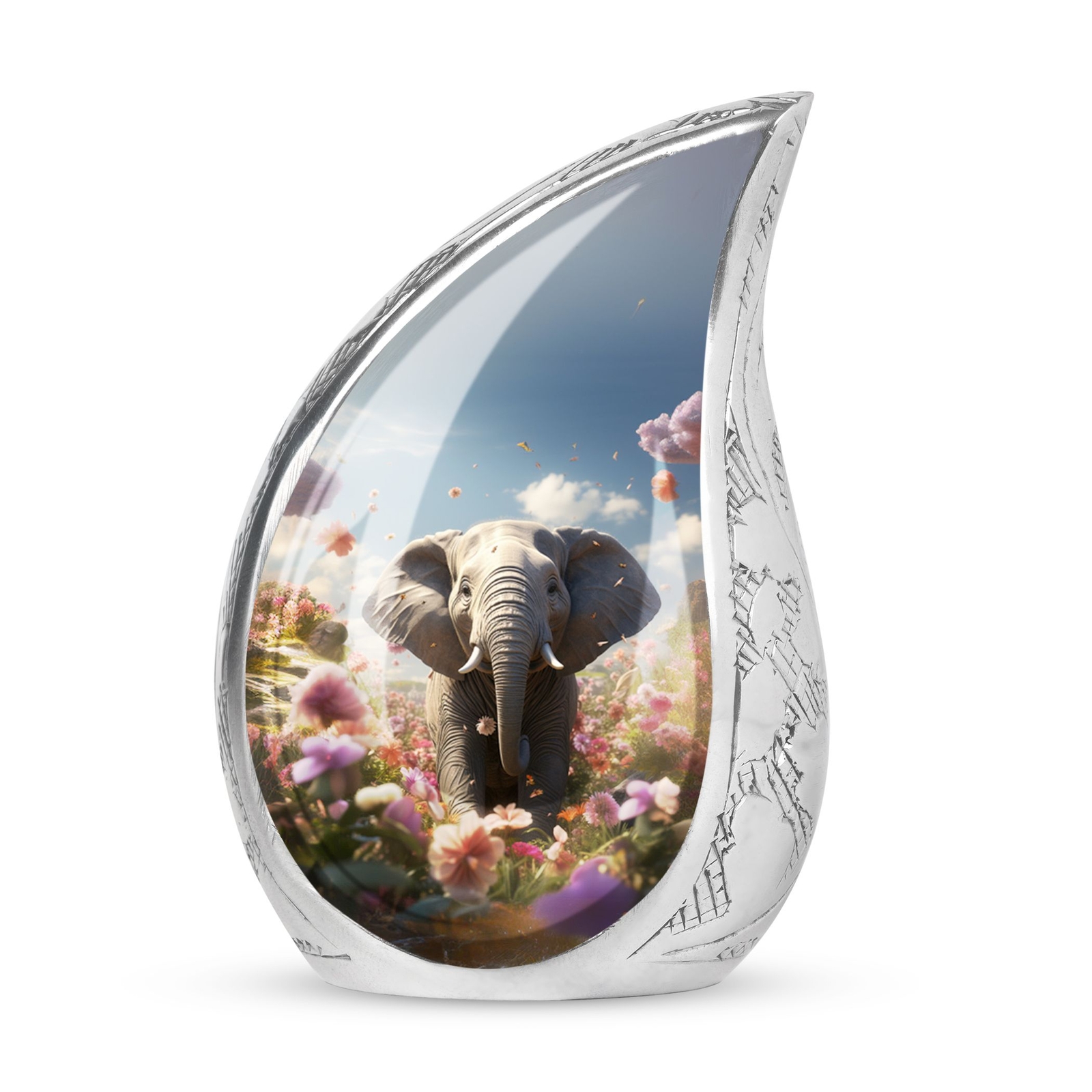 Small Elephant Urn - Keepsake Urn For Ashes For Women - Cremation Urn