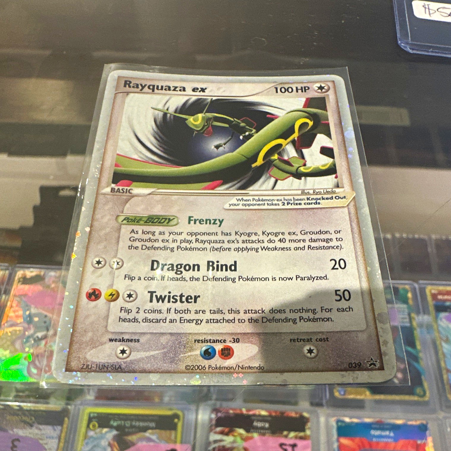 Pokémon EX Dragon Frontiers Rayquaza ex #039 Holo English Standard 2006