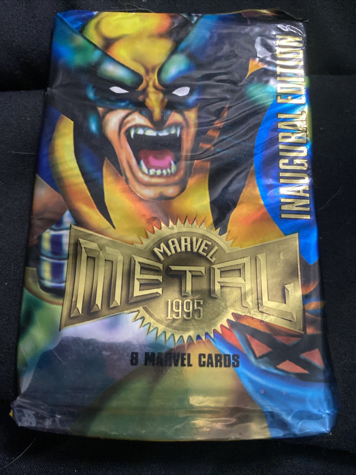 1995 Fleer MARVEL METAL Inaugural Edition Wolverine Sealed Pack 8 Cards