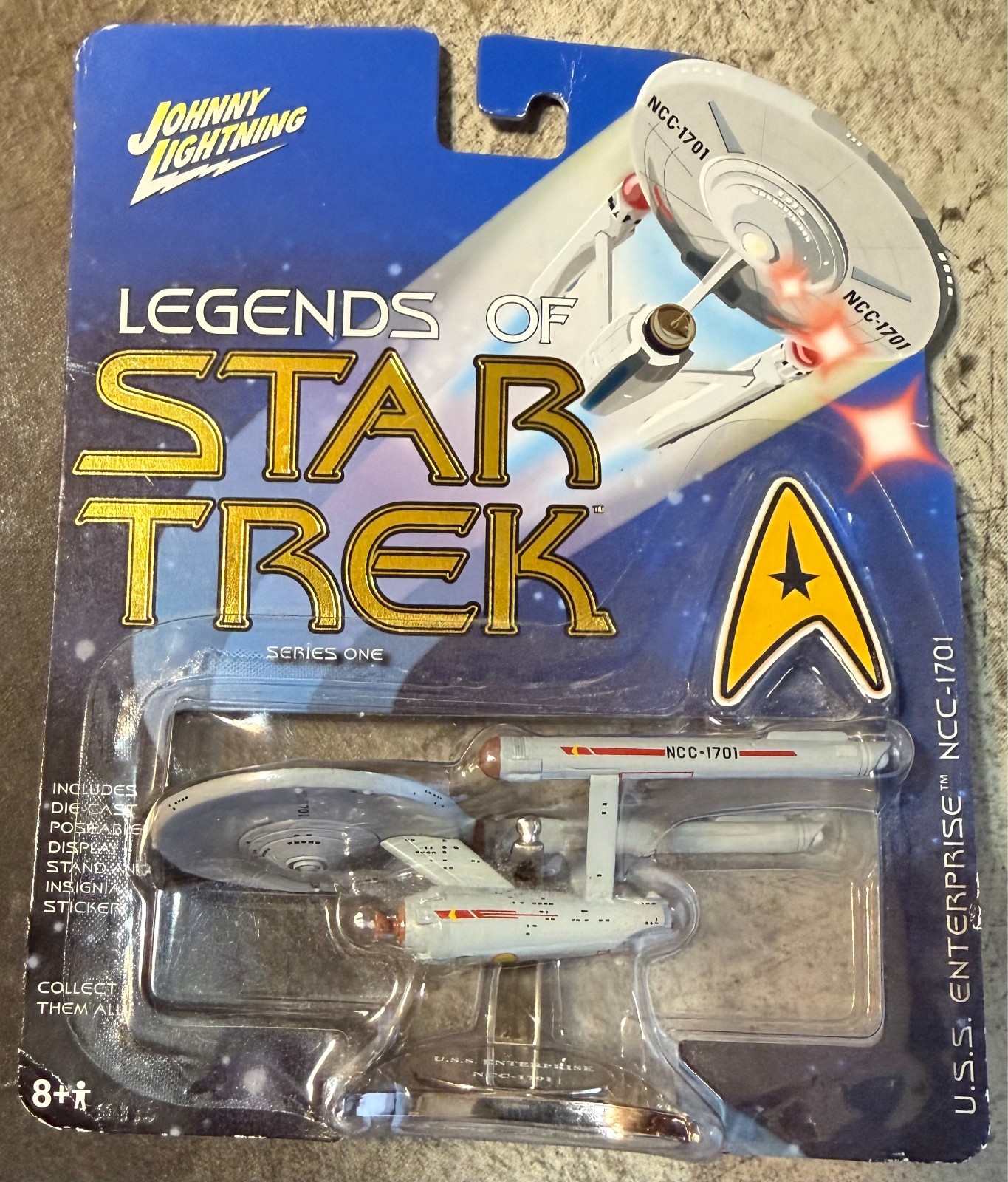 Johnny Lightning Legends of Star Trek Series One U.S.S. Enterprise NCC-1701