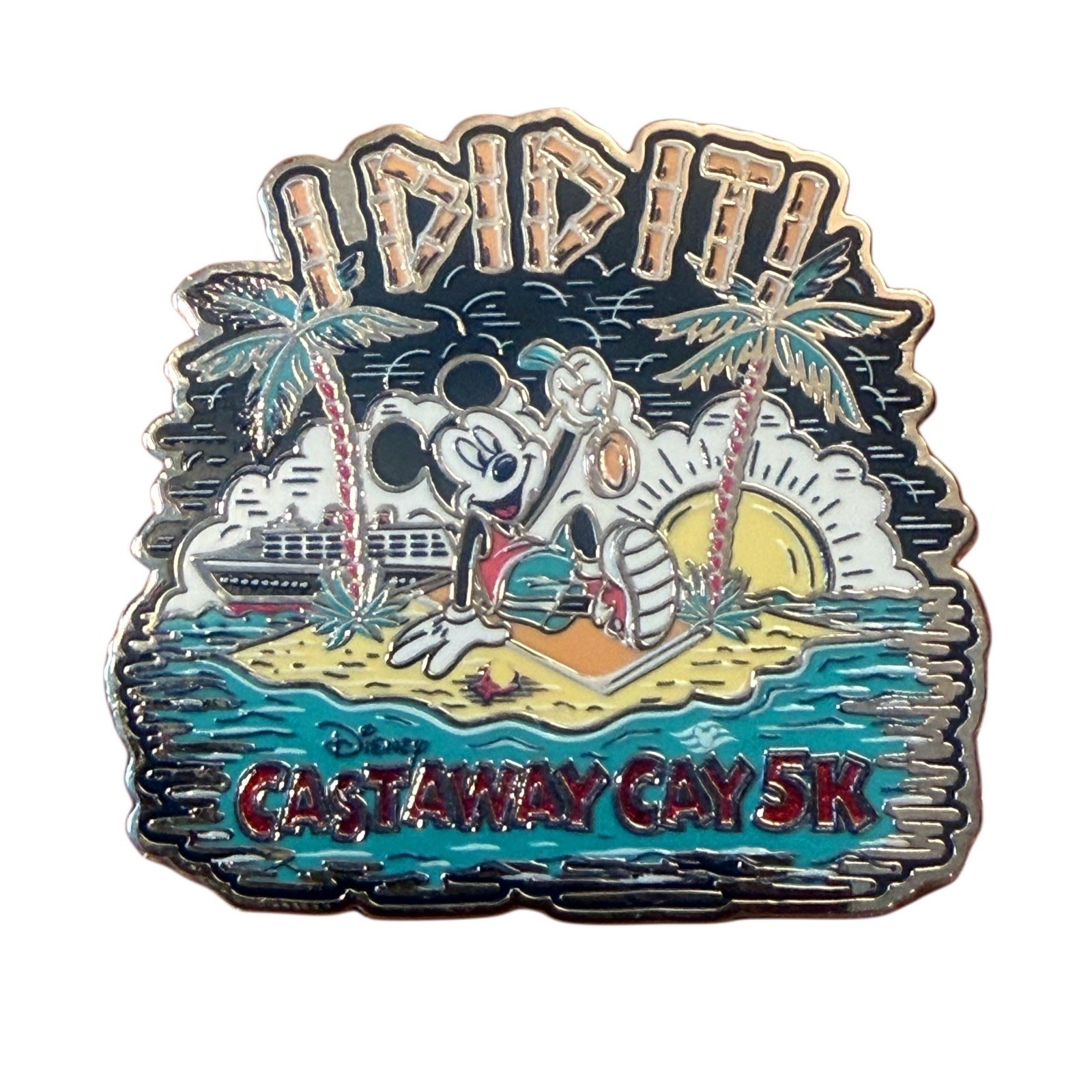 NEW Disney Cruise Line DCL 2026 Castaway Cay Mickey 5K Badge PIN NOC