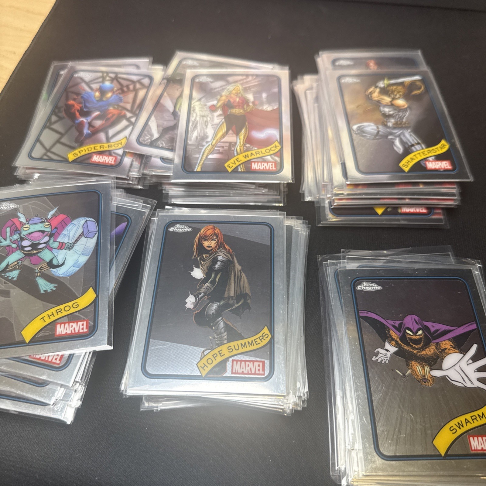 119 chrome cards all penny sleeved - 2025 Topps Chrome MARVEL - Base