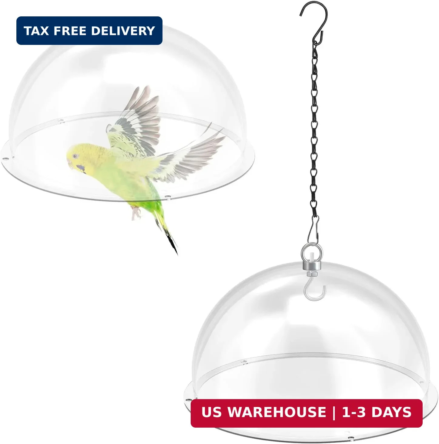 2 Pcs 12 Inch Bird Feeders Cover Clear Round Squirrel Baffle | Bird Feeder Rain 2 Pcs 12 Inch Bird Feeders Cover Clear Round Squirrel Baffle | Bird Feeder Rain