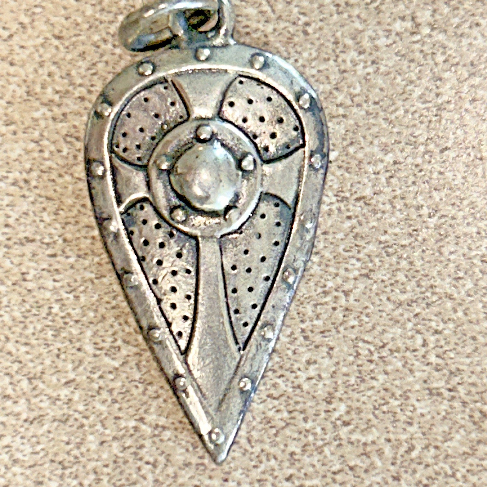 CRUSADER CROSS  MEDAL PENDANT STERLING MEDAL PENDANT