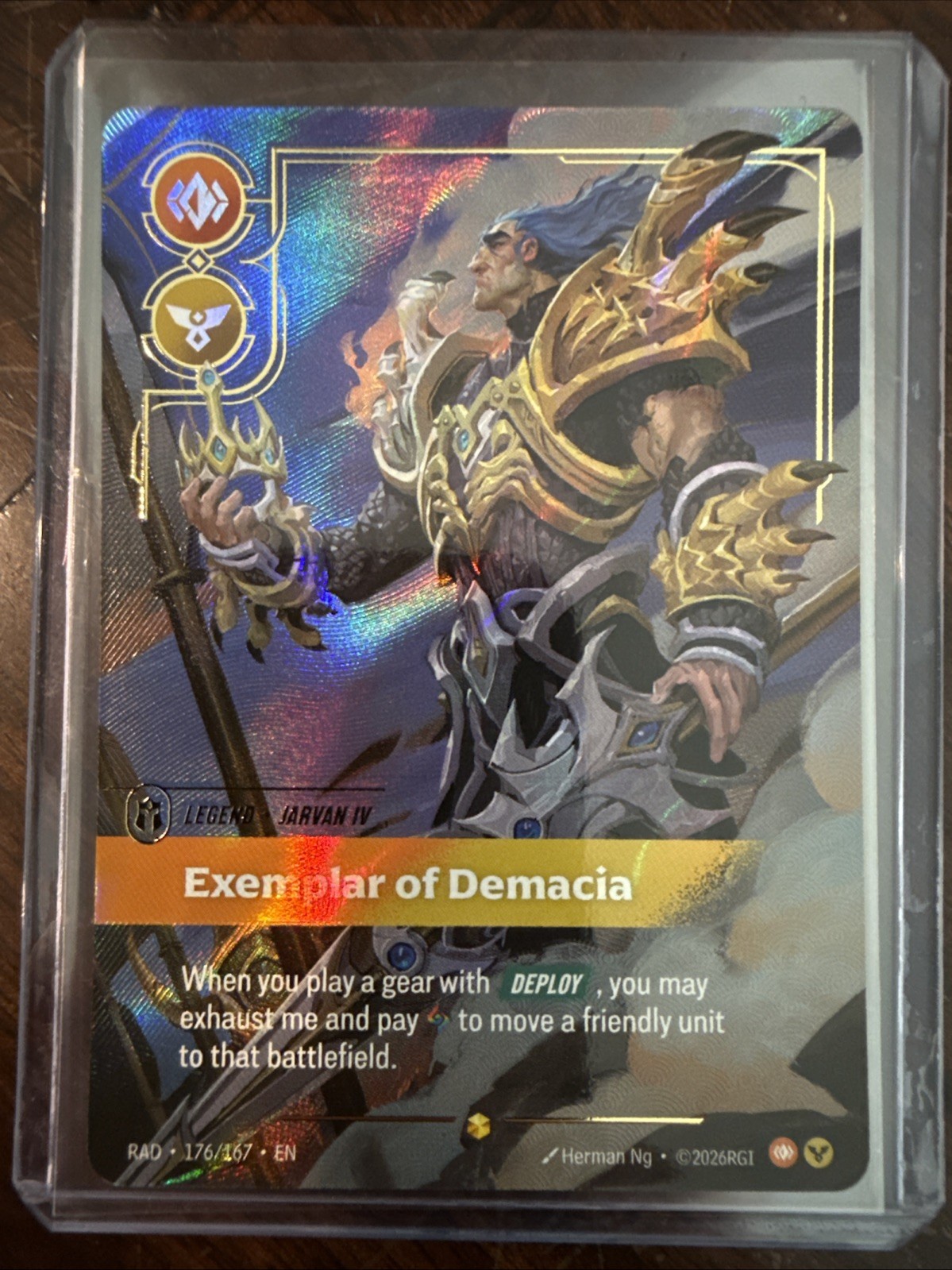 Riftbound Jarvan IV, Exemplar of Demacia Overnumbered 176/167 English Radiance