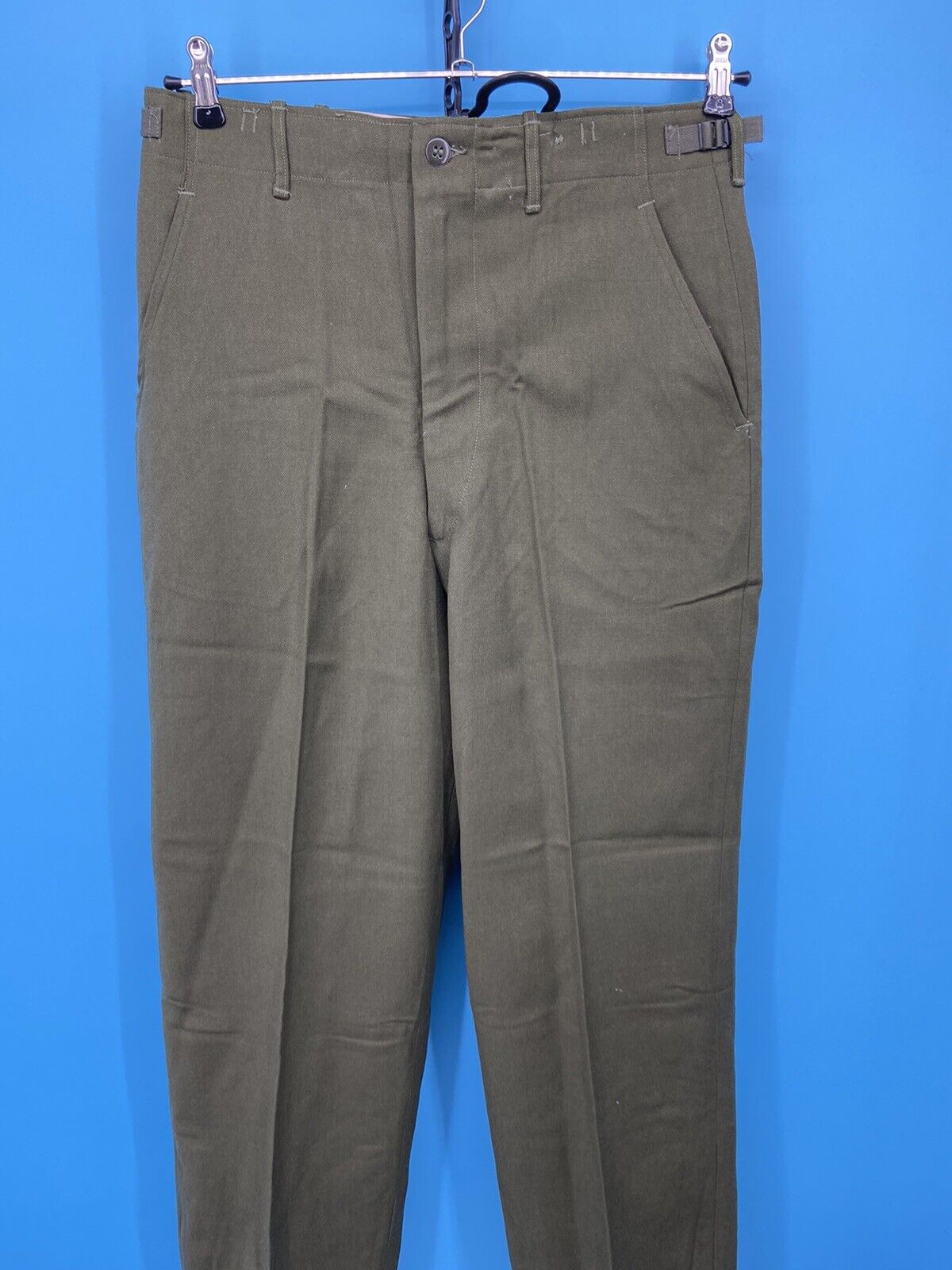 Vtg Korean War Pants Small Green M-1951 Army Field Trouser Wool OG-108 31w Mens