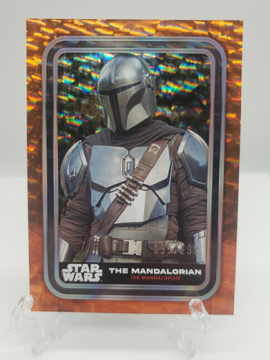 2023 Topps Star Wars Flagship Orange Foil #3 The Mandalorian #256 /299