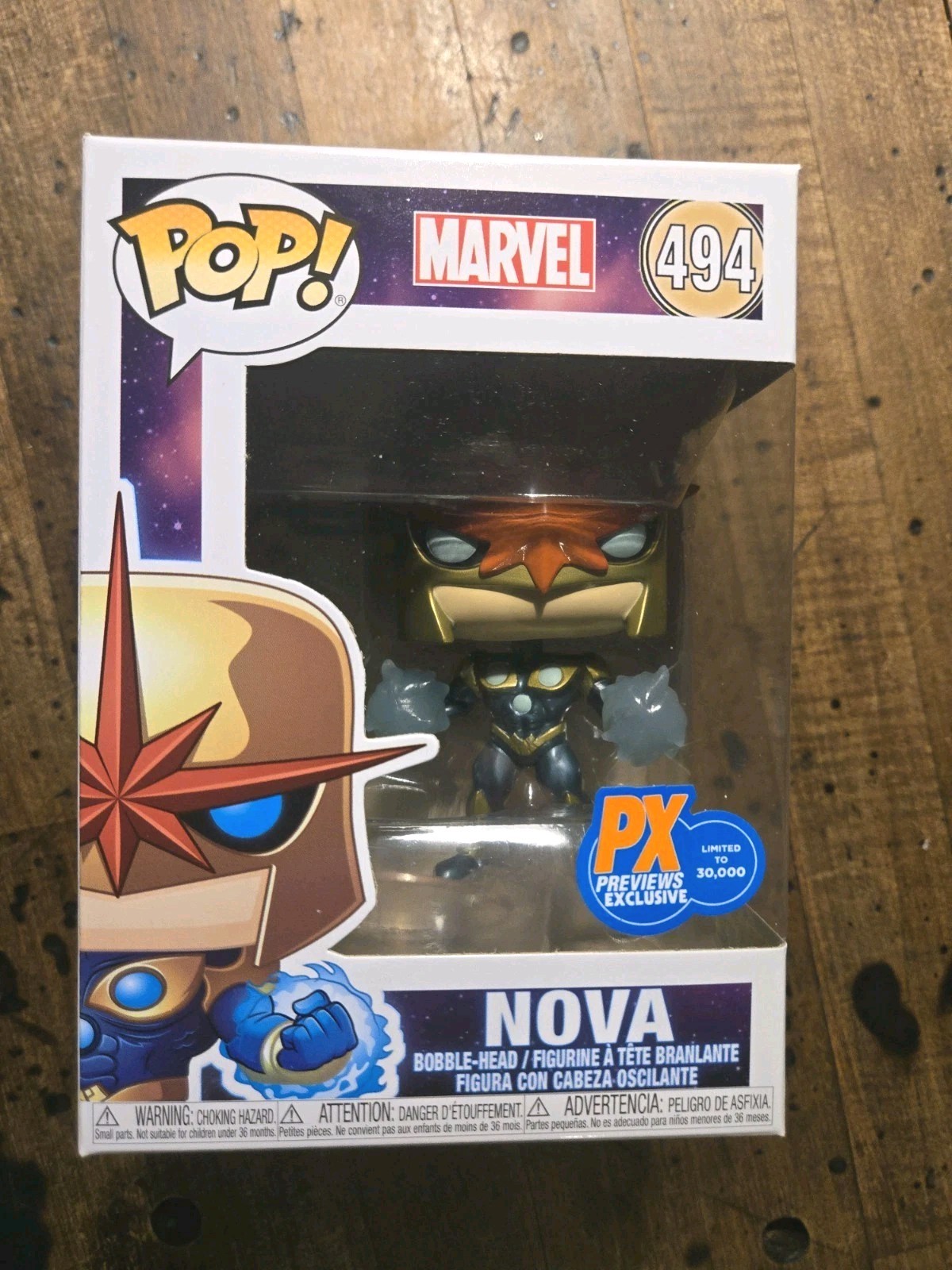 Funko Pop Marvel: Nova Prime #494 PX Previews Exclusive Metallic
