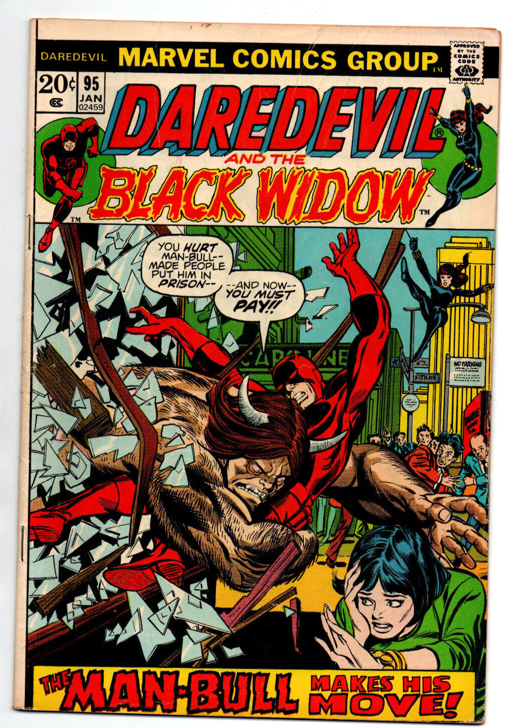 Daredevil #95 - Black Widow - 1973 - VG