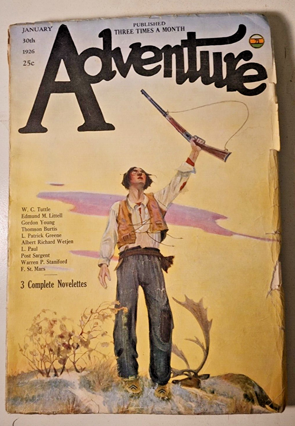 Adventure Magazine Pulp January 30, 1926